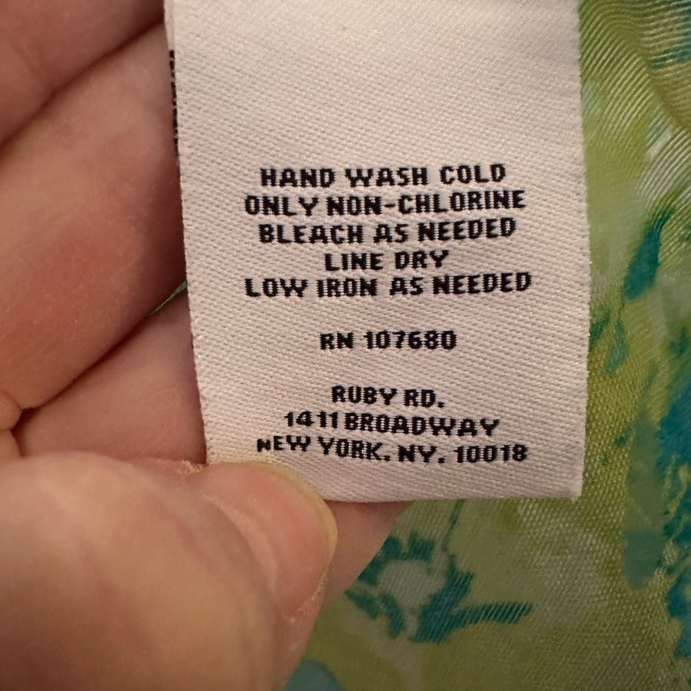 Ruby Rd. Blue and Green Floral Jacket - Picture 10 of 11